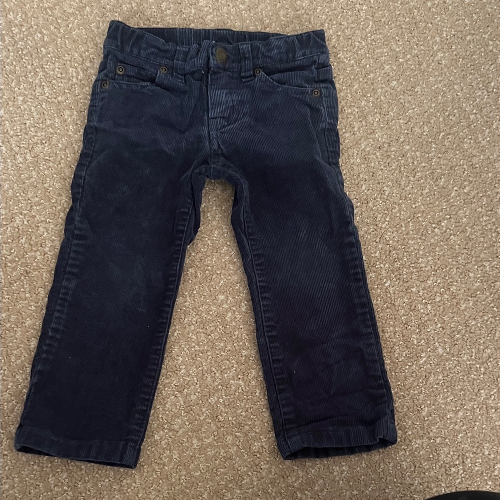 Janie and Jack Navy Corduroy Pants